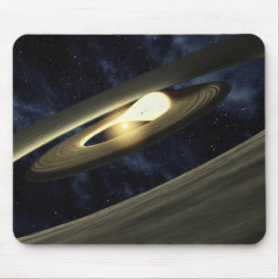 Mousepad O conceito do artista que mostra uma protuberânci