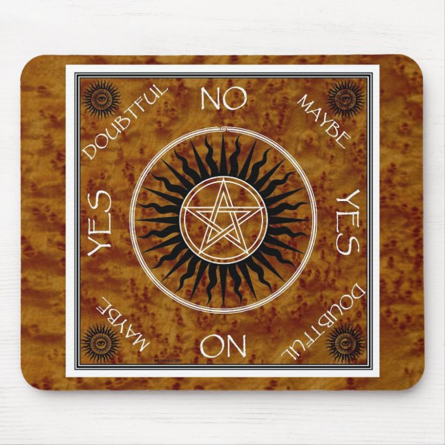 Mousepad O conselho da adivinhação do Pentagram de (Frente)