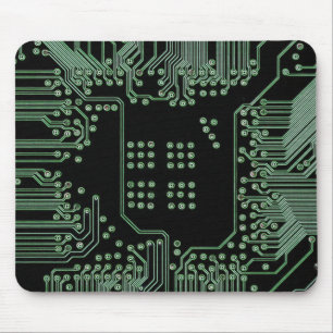 Mousepad O conselho de circuito verde