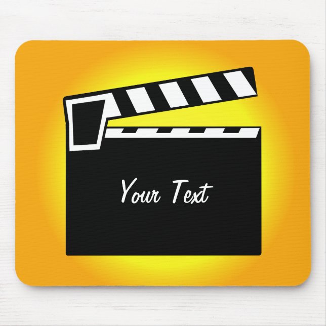 Mousepad O conselho de Clapperboard da ardósia do filme (Frente)
