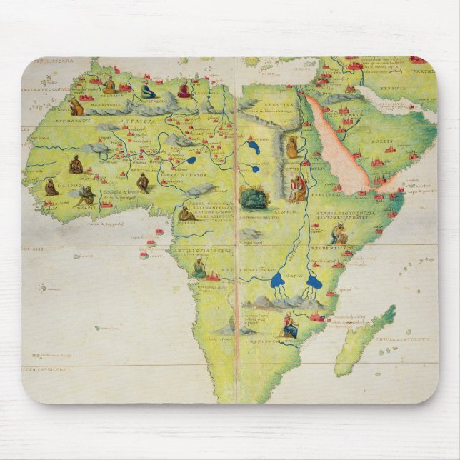 Mousepad O continente de África (Frente)