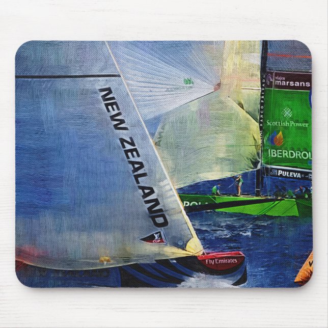 Mousepad O copo de América, espanha 2007 de Valência (Frente)