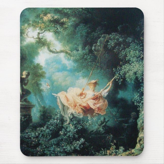 Mousepad O cor-de-rosa verde SWING (Frente)
