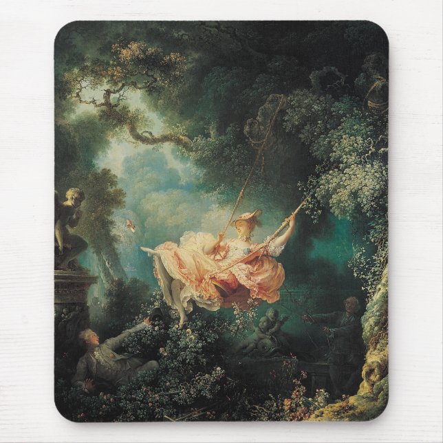 Mousepad O cor-de-rosa verde SWING (Frente)