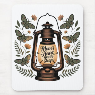 Mousepad O Coração da Mamãe Nunca Dorme
