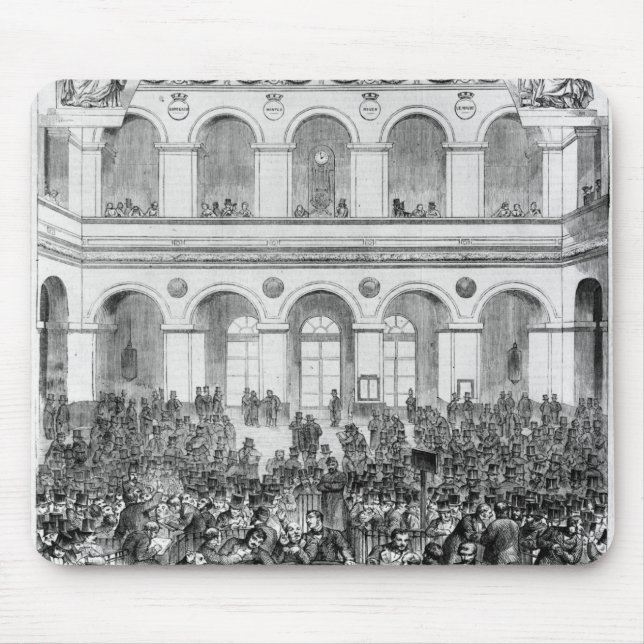 Mousepad O "Corbeille" na bolsa de Paris, 1873 (Frente)