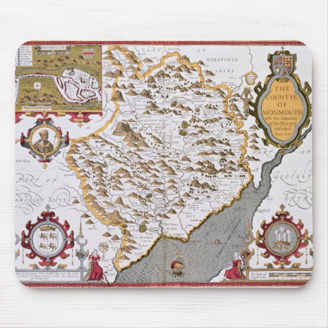 Mousepad O Countye de Monmouth, gravado por Jodocus (Frente)