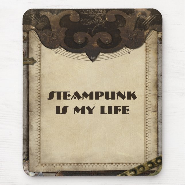Mousepad O couro de Steampunk do Victorian gosta de (Frente)