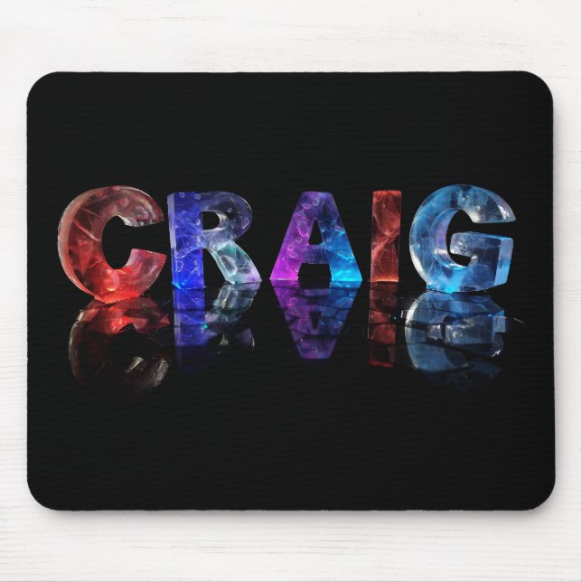 Mousepad O Craig conhecido nas luzes 3D (Frente)