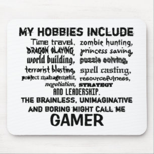 Mousepad O credo do Gamer final (branco)
