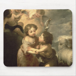 Mousepad O cristo e o John The Baptist das crianças