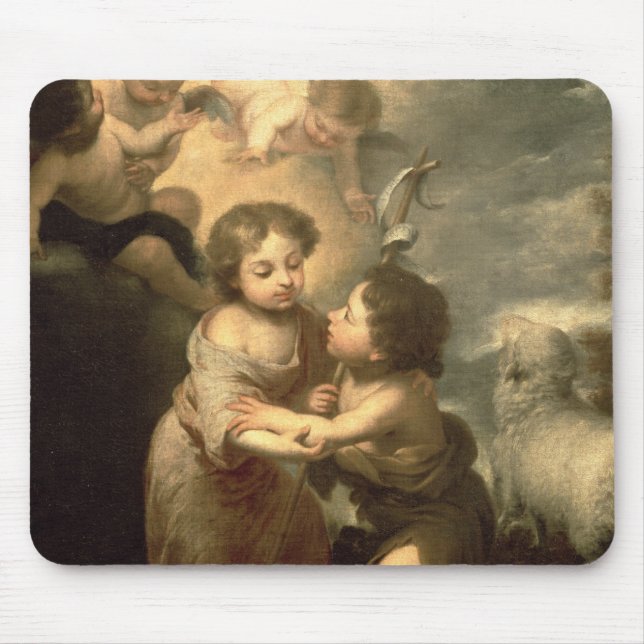Mousepad O cristo e o John The Baptist das crianças (Frente)