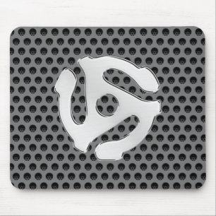 Mousepad O cromo de prata retro gosta do espaçador 45