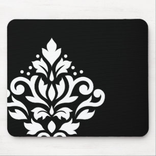 Mousepad O damasco do rolo deslocou o branco de I no preto