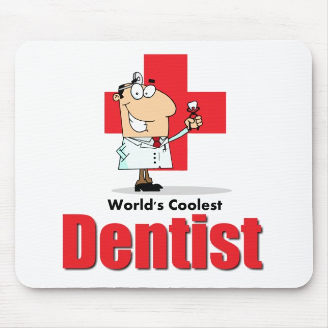 Mousepad O dentista o mais fresco do mundo (Frente)