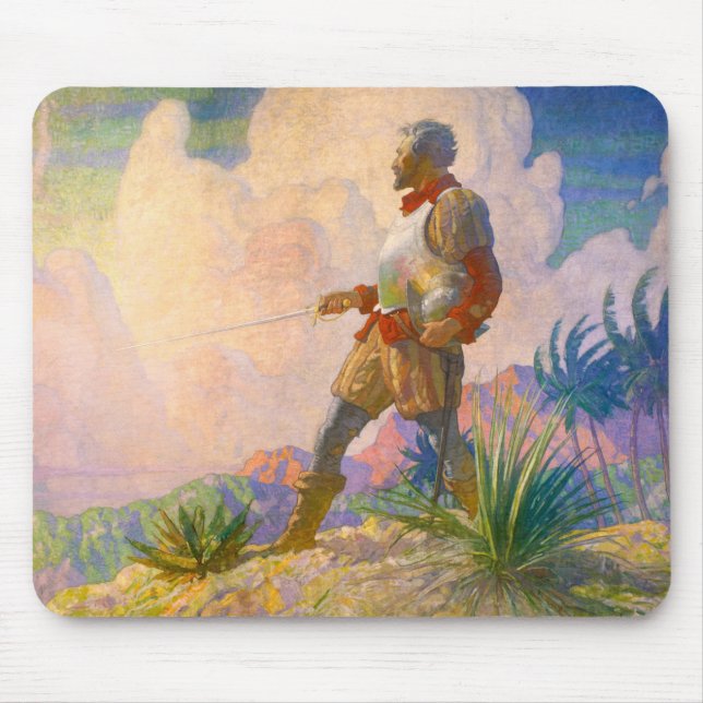 Mousepad O descobridor de Newell Convers Wyeth (Frente)