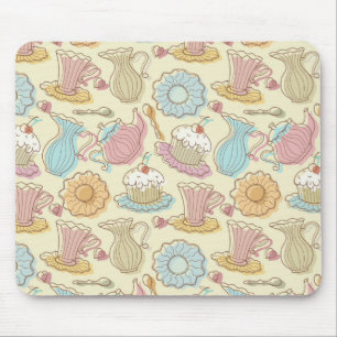 Mousepad O desenho da mão torna côncavas silhuetas