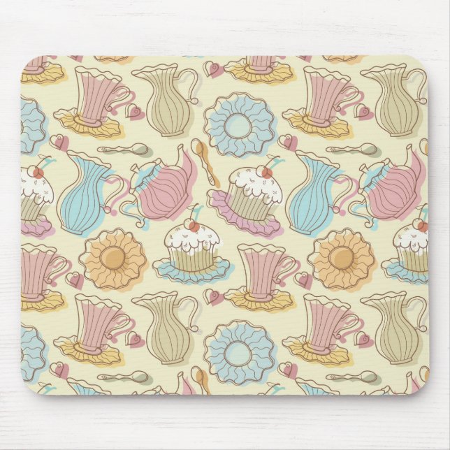 Mousepad O desenho da mão torna côncavas silhuetas (Frente)