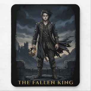 Mousepad O Design de Fantasia Sombria Gótica do Rei Caído