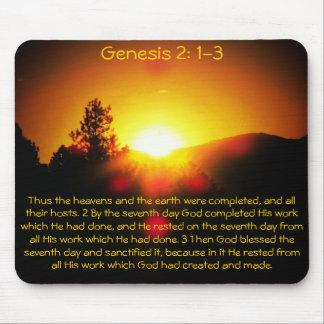 Mousepad O DEUS abençoou o sétimo dia