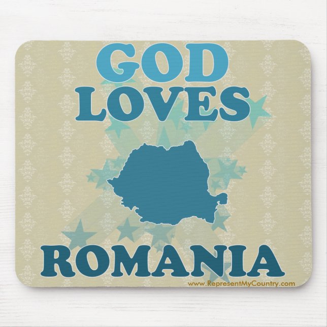 Mousepad O deus ama Romania (Frente)