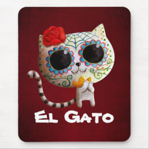 Mousepad O dia do gato bonito inoperante