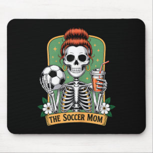 Mousepad O Dia do Jogo do Esqueleto da Mãe Tarot do Futebol