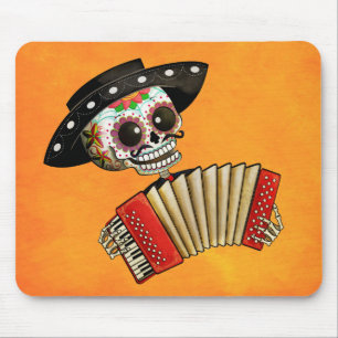 Mousepad O dia do Mariachi inoperante do EL do esqueleto