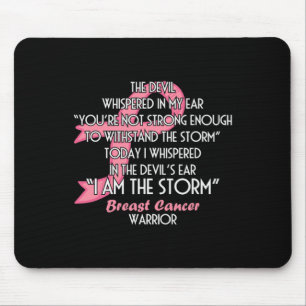 Mousepad O Diabo Sussurrou no Meu Ouvido Eu sou a Tempestad