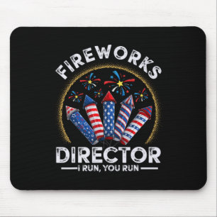 Mousepad O Diretor Do Vintage Fireworks Eu Lhe Gero 4 De Ju