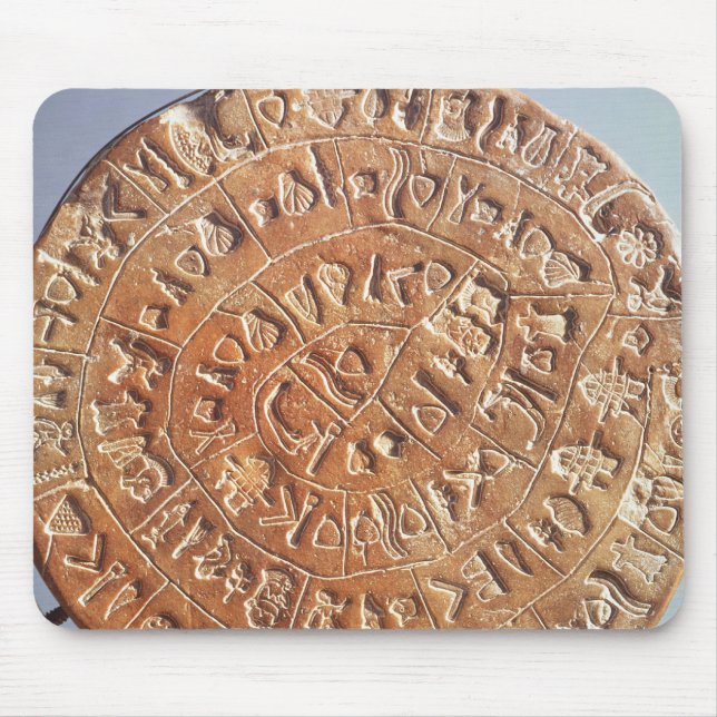 Mousepad O disco de Phaistos, com significado desconhecido (Frente)