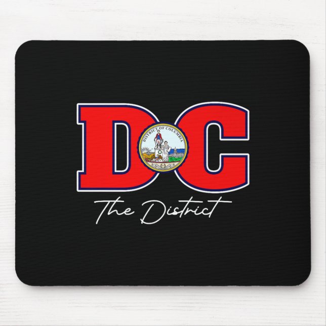 Mousepad O Distrito De Washington Dc Lembrança De Férias No (Frente)