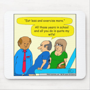 Mousepad o doutor 761 cita meus desenhos animados da esposa