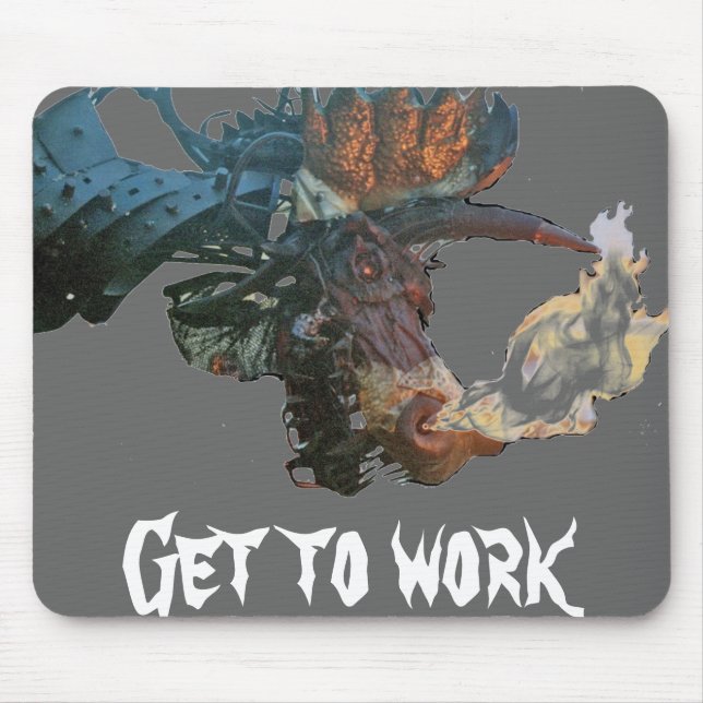 Mousepad o dragão flamejante, consegue trabalhar (Frente)