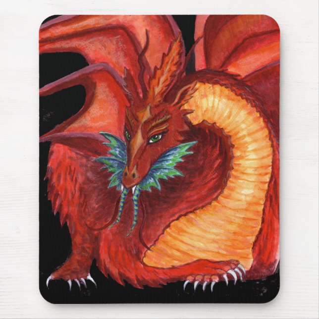 Mousepad O dragão vermelho (Frente)