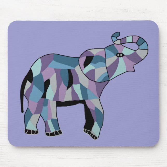 Mousepad O elefante afortunado (Frente)