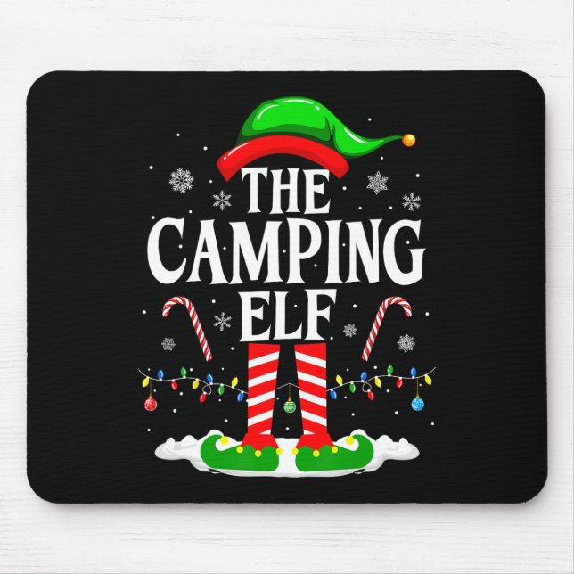 Mousepad O Elf Xmas Engraçado Grupo Familiar C (Frente)