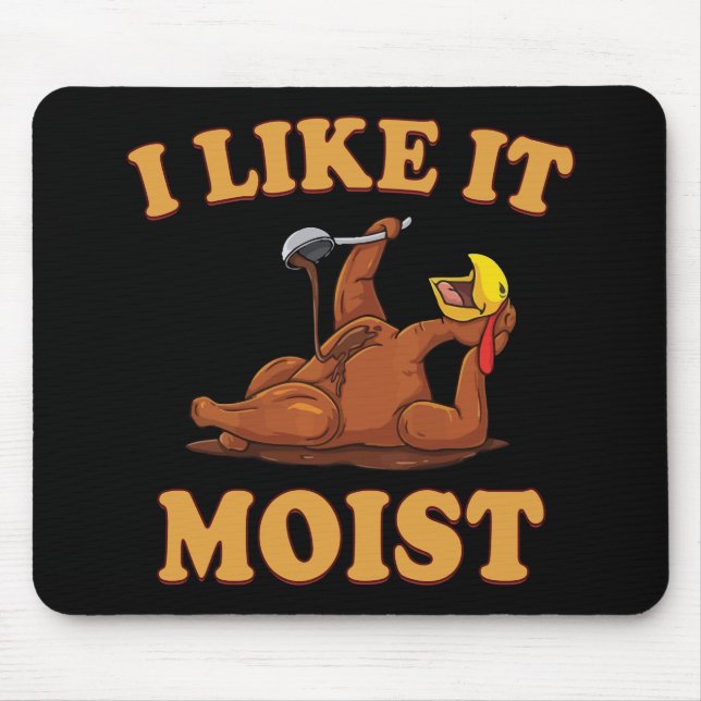 Mousepad O Engraçado Grupo de Ação de Graças da Família Com (Frente)