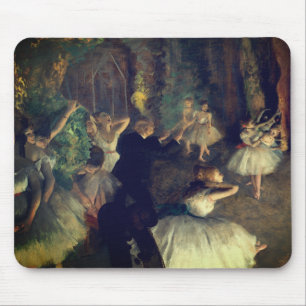 Mousepad O ensaio do Balé no palco, de Degas: