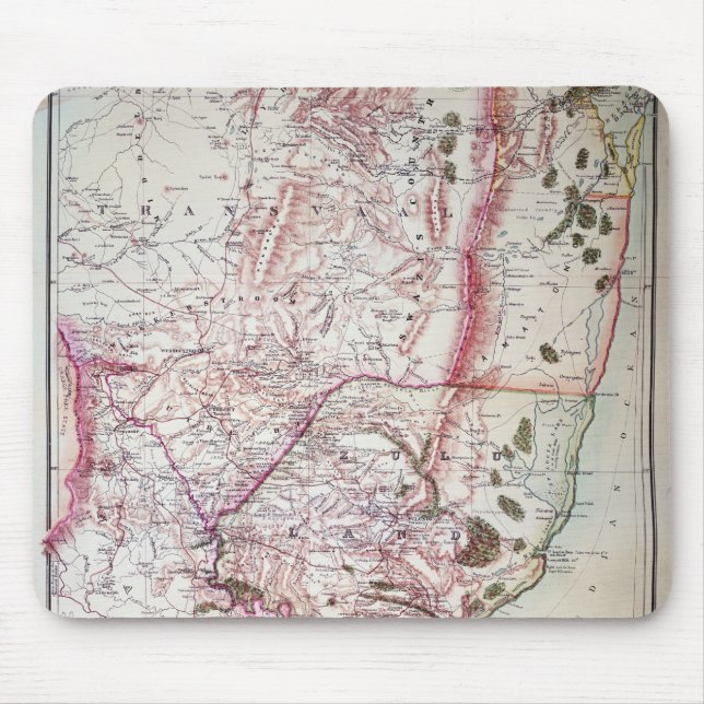 Mousepad O esboço militar de Wyld de Zululand, 1879 (Frente)