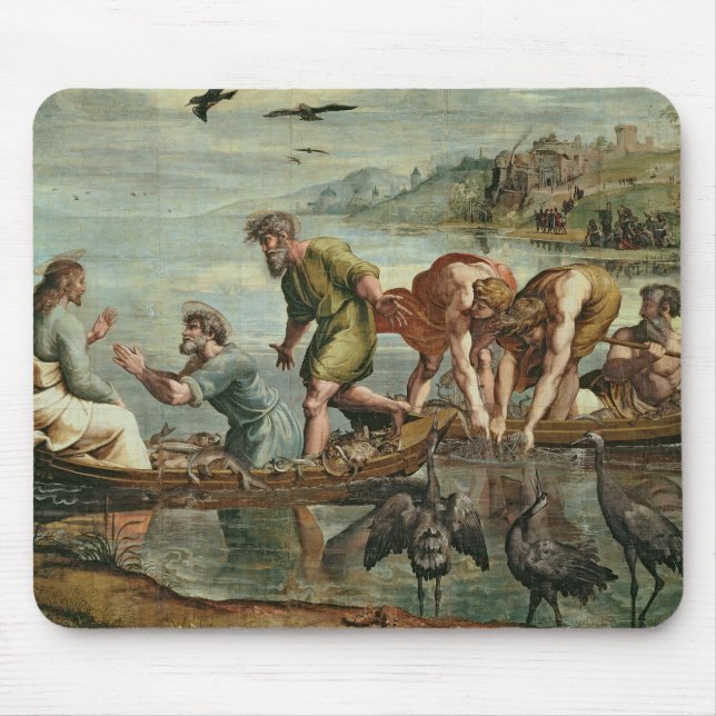 Mousepad O esboço miraculoso dos peixes (desenhos animados (Frente)