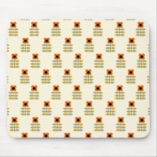 Mousepad O escandinavo inspirou o teste padrão floral