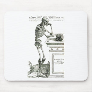 Mousepad O esqueleto pensativo