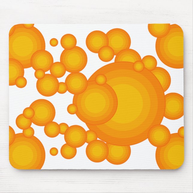 Mousepad O estilo do ano laranja 70 (Frente)