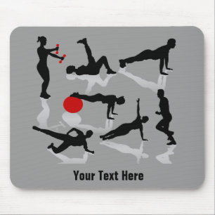 Mousepad O exercício figura (personalizado)