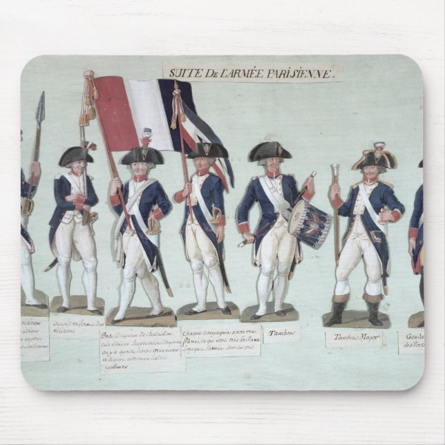 Mousepad O exército parisiense durante o francês (Frente)