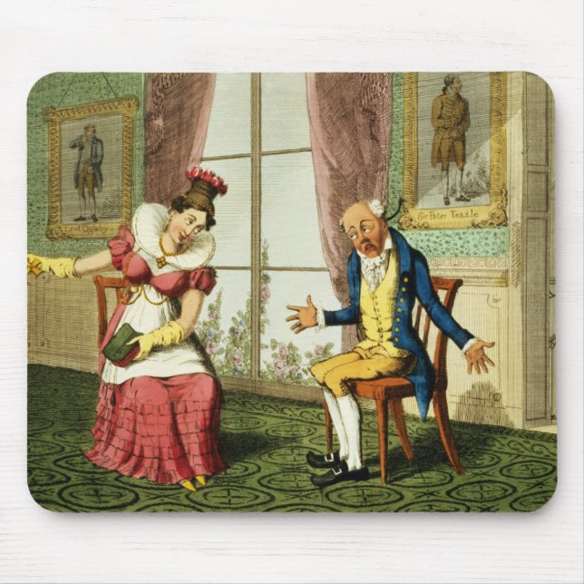 Mousepad O Expostulation, bar. por G. Humphrey, 1821 (colo (Frente)