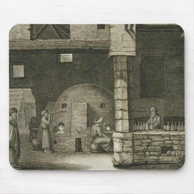 Mousepad O fabricante da garrafa de vidro, das artes do (Frente)