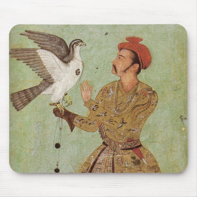 Mousepad O falcoeiro, o ouro de Mughal & o tapete do rato (Frente)