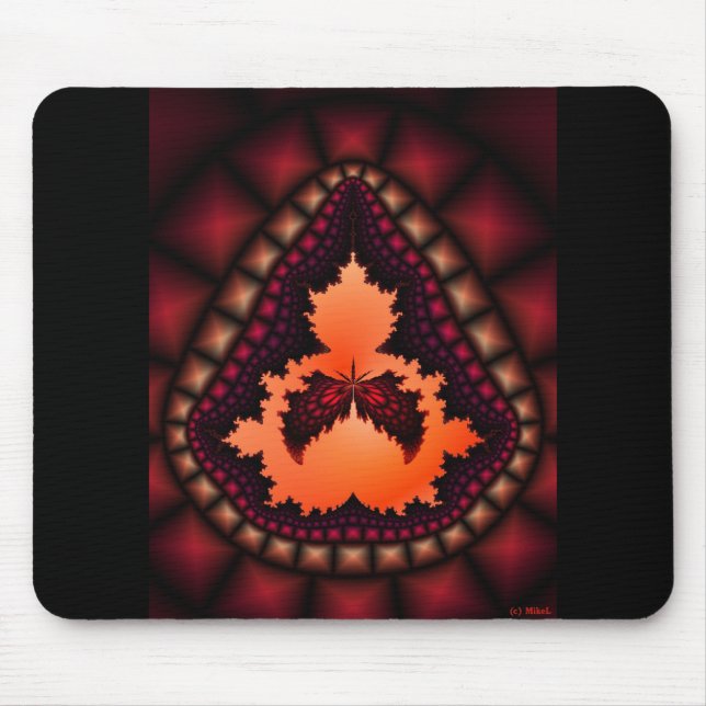 Mousepad O famoso Mandelbrot Moth Fractal (Frente)